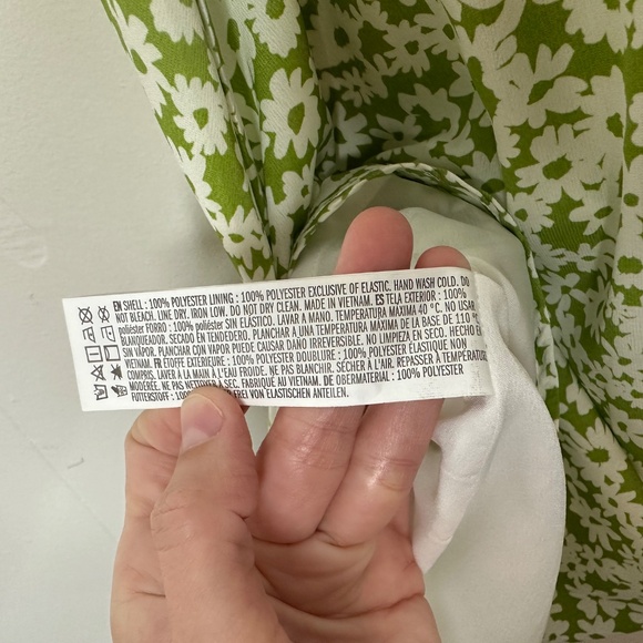 NWT Forever 21 Cute Summer dress, Size XS-S floral green - Picture 10 of 16